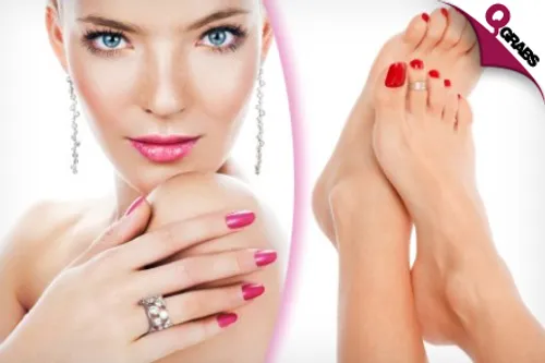 For QR99 Indulge with a Pampering Mani, Pedi, Foot Bath & Pack, Fruit Facial, Shoulder Massage & Head Massage with Hot Oil! (QR500 Value)